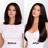 Natural Black (1B) Halo Hair Extensions (100g-120g) Ivory Blackhaw