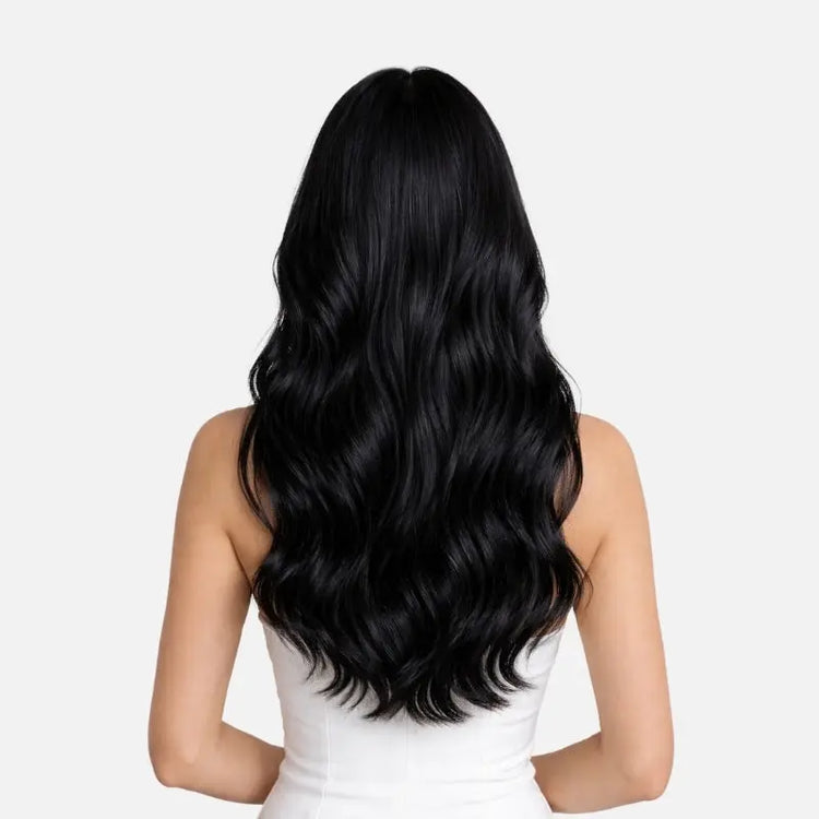 Jet Black (1) Genius Weft Hair Extensions (50g - 100g) Ivory Blackhaw