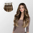 Caramel Blonde Balayage (1A/1A+3Q+9C) I-Tip Hair Extensions (50g-100g) Ivory Blackhaw
