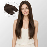 Chocolate Brown (2Q) Genius Weft Hair Extensions (50g - 100g) Ivory Blackhaw