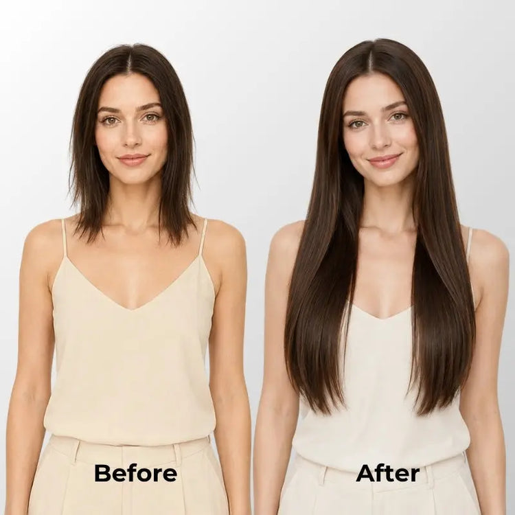 Chocolate Brown (2Q) Genius Weft Hair Extensions (50g - 100g) Ivory Blackhaw