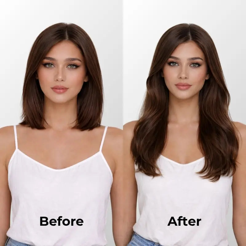 Dark Brown (2) Butterfly Weft Hair Extensions (100g-150g) Ivory Blackhaw