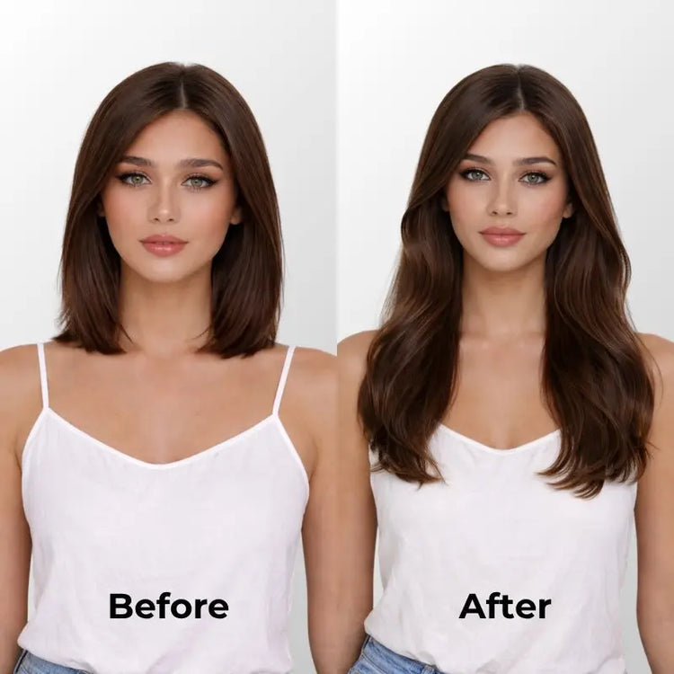 Dark Brown (2) Butterfly Weft Hair Extensions (100g-150g) Ivory Blackhaw
