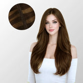 Dark Brown Balayage (2/2+6) Butterfly Weft Hair Extensions (100g-150g) Ivory Blackhaw