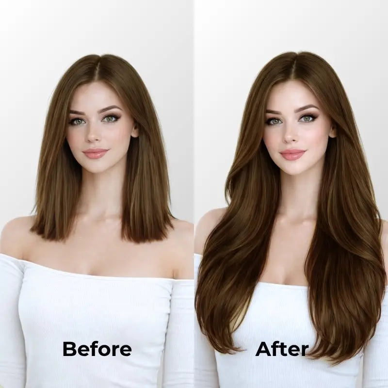 Dark Brown Balayage (2/2+6) Butterfly Weft Hair Extensions (100g-150g) Ivory Blackhaw