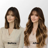 Dark Brown Balayage (2/2+6) Classic Clip-In Hair Extensions Ivory Blackhaw