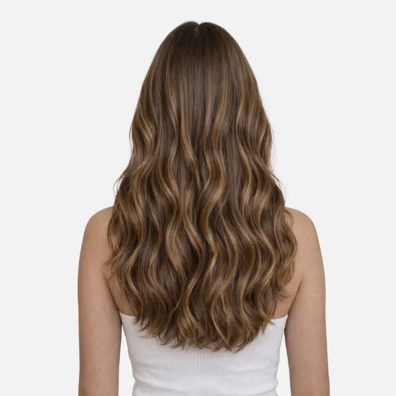 Honey Blonde Balayage (1A/1A+4Q) Genius Weft Hair Extensions (50g - Ivory Blackhaw