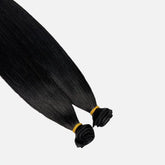 Jet Black (1) Genius Weft Hair Extensions (50g - 100g) Ivory Blackhaw