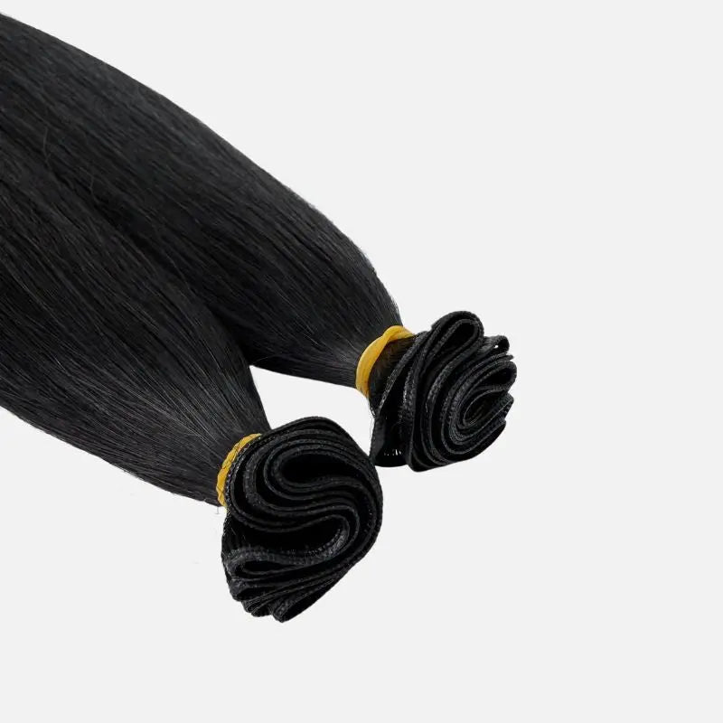 Jet Black (1) Genius Weft Hair Extensions (50g - 100g) Ivory Blackhaw