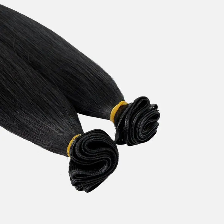 Jet Black (1) Genius Weft Hair Extensions (50g - 100g) Ivory Blackhaw
