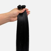Jet Black (1) Genius Weft Hair Extensions (50g - 100g) Ivory Blackhaw