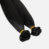Jet Black (1) Genius Weft Hair Extensions (50g - 100g) Ivory Blackhaw