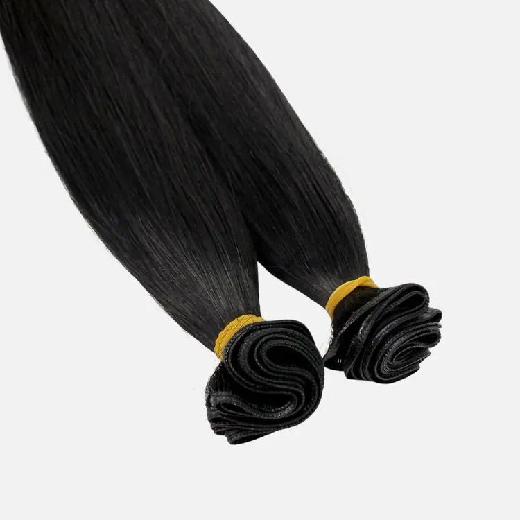 Jet Black (1) Genius Weft Hair Extensions (50g - 100g) Ivory Blackhaw