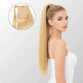 Light Blonde (613) Ponytail Hair Extensions (100g-120g) Ivory Blackhaw