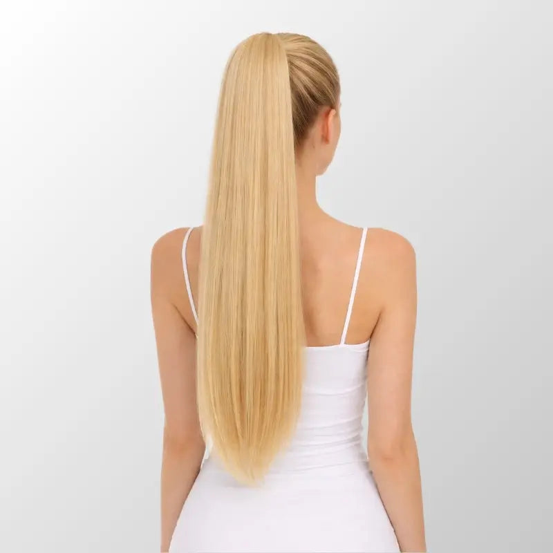 Light Blonde (613) Ponytail Hair Extensions (100g-120g) Ivory Blackhaw