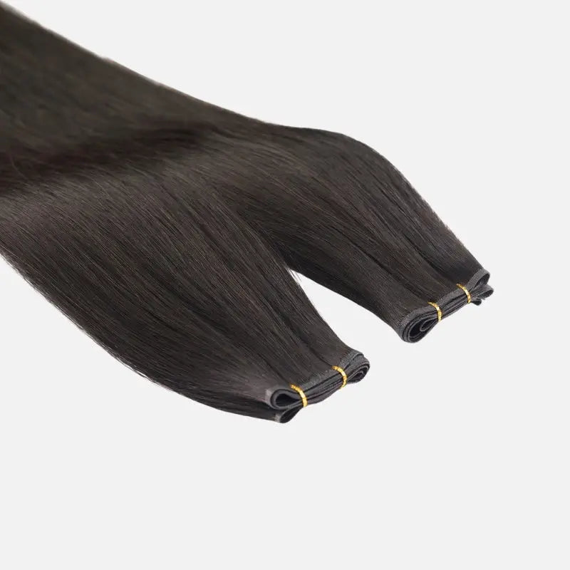 Natural Black (1B) Genius Weft Hair Extensions (50g - 100g) Ivory Blackhaw