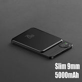 Magnetic Power Bank Wireless External Auxiliary Battery Pack Taupe Gaia