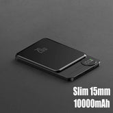 Magnetic Power Bank Wireless External Auxiliary Battery Pack Taupe Gaia