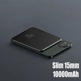 Magnetic Power Bank Wireless External Auxiliary Battery Pack Taupe Gaia