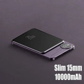 Magnetic Power Bank Wireless External Auxiliary Battery Pack Taupe Gaia