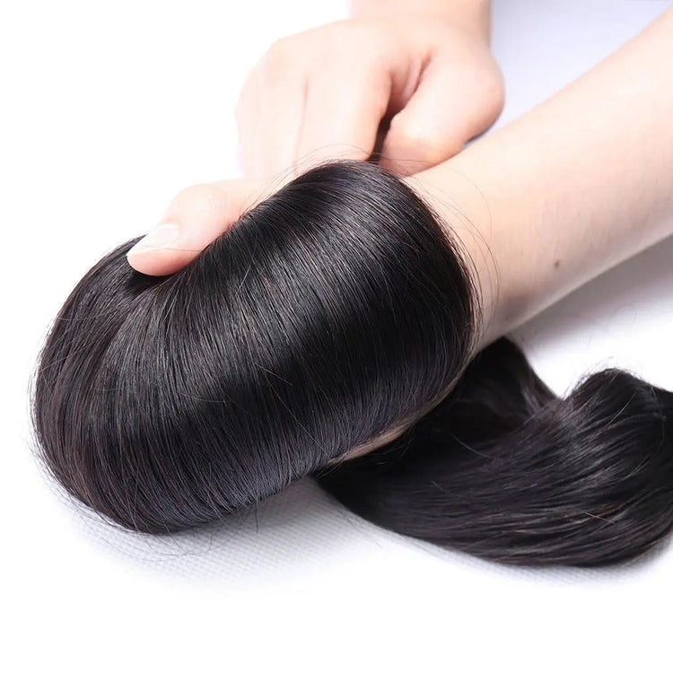 10A Grade Brazilian Egg Curl Fumi Human Hair Bundles With 4x4 Closure Cerise Alfie