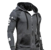 Mens Street Style Biker Hoodie Yellow Pandora