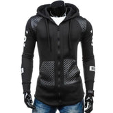 Mens Street Style Biker Hoodie Yellow Pandora