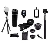 11 in 1 Smartphone Camera Lens Kit – Tech Accessories | Bluetooth Salmon Lucky