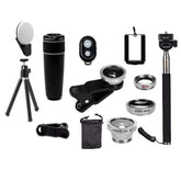 11 in 1 Smartphone Camera Lens Kit – Tech Accessories | Bluetooth Salmon Lucky