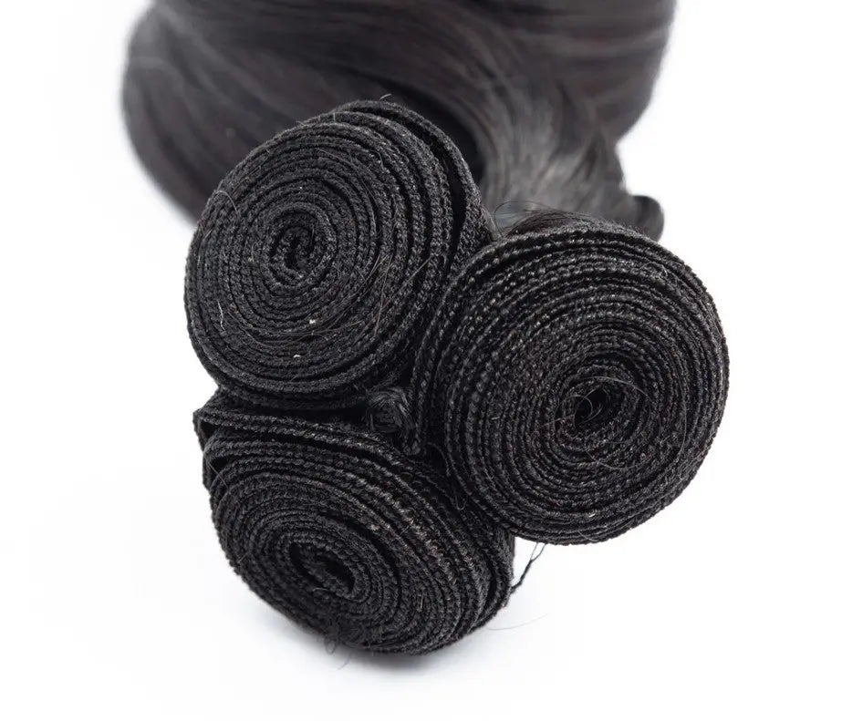 10A Grade Brazilian Egg Curl Fumi Human Hair Bundles With 4x4 Closure Cerise Alfie