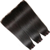 Super Double Drawn 12A Grade Straight Hair BUNDLES with CLOSURES & FRO Cerise Alfie