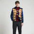 Mens Two Tone Puffer Jacket with Removable Hood Yellow Pandora