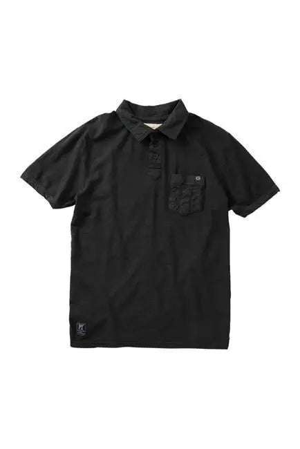 Grey Pique Polo Shirt Cyan Lily