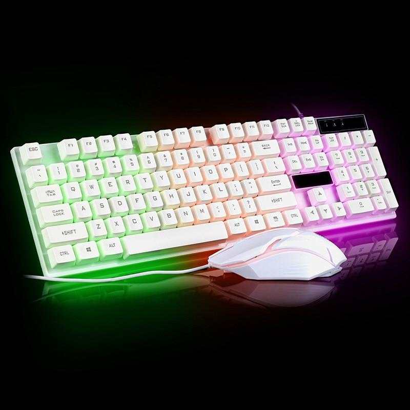 Ninja Dragons White Knight Gaming Keyboard and Mouse Set – Mobile and Laptop Accessories Yellow Pandora