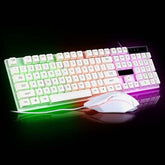 Ninja Dragons White Knight Gaming Keyboard and Mouse Set – Mobile and Laptop Accessories Yellow Pandora