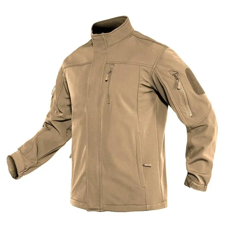 Soft shell Tactical  Jacket Mens Warm Military Waterproof Fleece Yellow Angel
