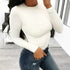 O Neck Long Sleeve Bodysuit Grey Beech