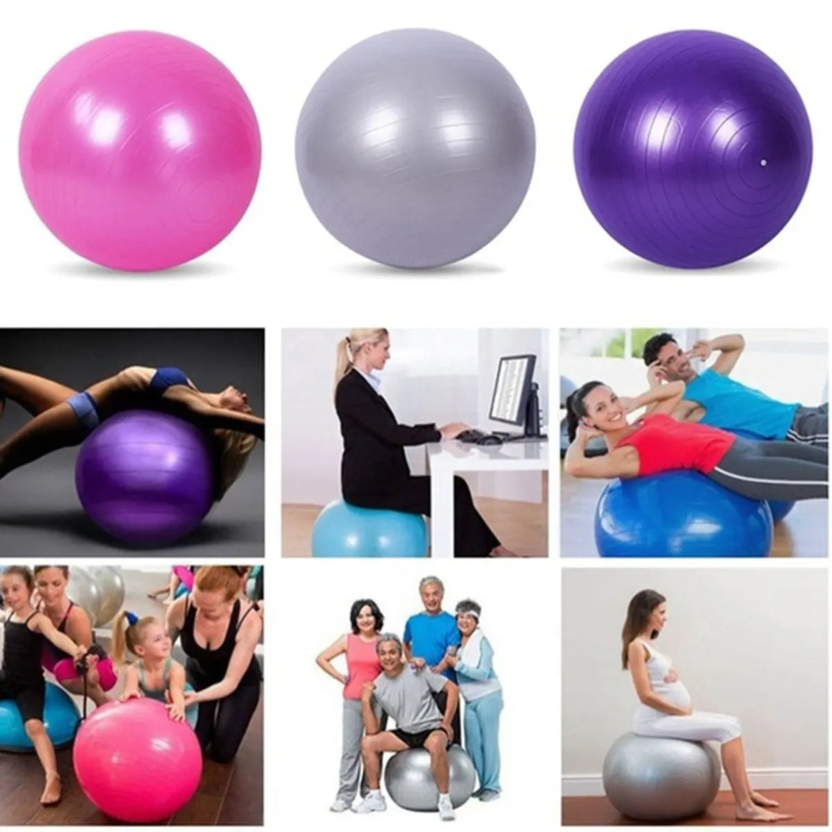 Deluxe Yoga Fitness 5 pcs Exercise Set Yellow Pandora