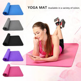 Large Size Slip Yoga Fitness Mat Yellow Pandora