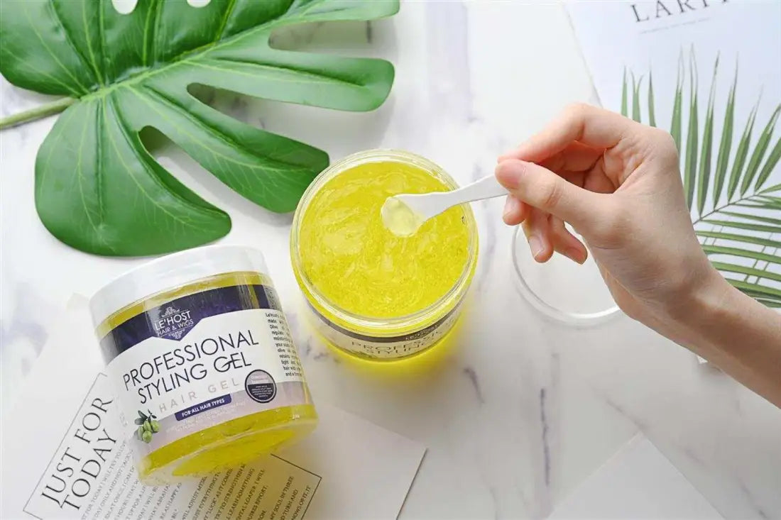 Professional Styling Gel with Olive Oil | Moisture-Rich Hair Care Peach Clymene