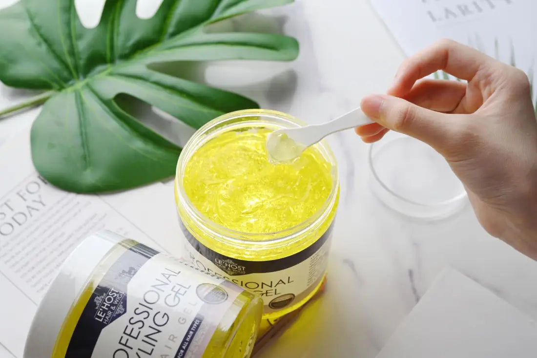 Professional Styling Gel with Olive Oil | Moisture-Rich Hair Care Peach Clymene