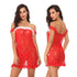 Women Underwear Bras Set Sleepwear Lingerie For Erotic Christmas Red Blue Charlie
