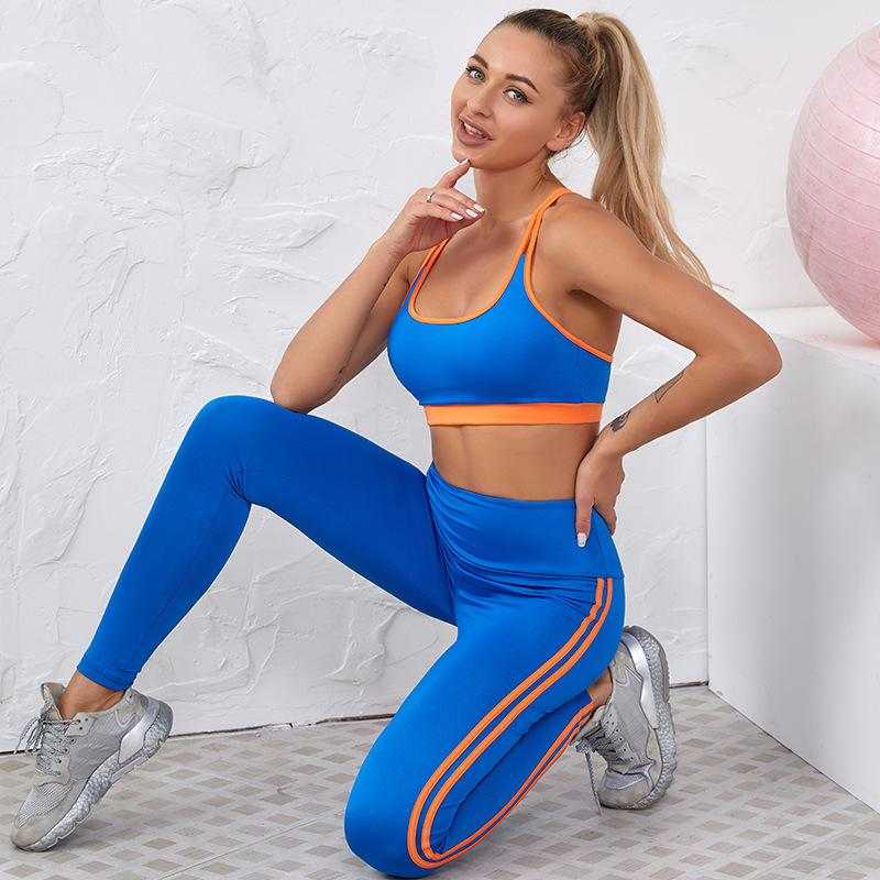 Ensemble de vêtements de yoga pour femmes en coton, design élégant et confortable