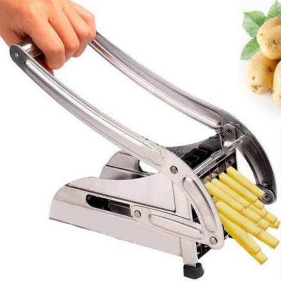Kitchen Tools French Fries Potato Chips Strip Cutting Maker Stainless Blue Charlie