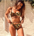2020 Bikini Women Swimwear Leopard Bikinis Sexy Biquini Swim Suit Push Blue Charlie