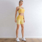 Sports Set Women Gradient Fitness Yoga Tracksuit Gym Jogging – Women&
