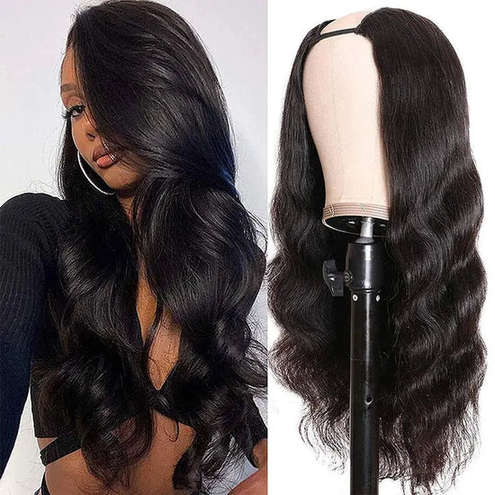 U Part Wig Body Wave Human Hair Wigs For Black Women Brazilian Remy Ha Cerise Alfie