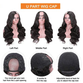 U Part Wig Body Wave Human Hair Wigs For Black Women Brazilian Remy Ha Cerise Alfie