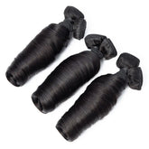 10A Grade 3/4 Straight Bouncy Curl Fumi Human Hair bundles with 4x4 Cl Cerise Alfie
