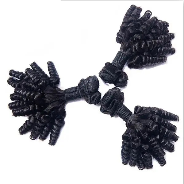 10A Grade Brazilian 3/4 Funmi Hair Human Hair bundles with 4x4 Closure Cerise Alfie
